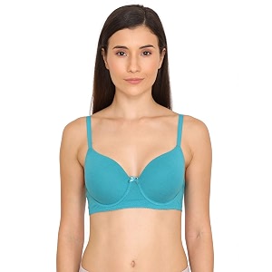 Zivame Womens Cotton Blend Seamless T-Shirt Bra