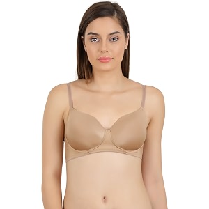 Zivame Womens Nylon Padded Wire Free T-Shirt