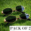 zivanto Oval Octagonal Sunglasses