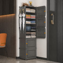 ZIVETY 10-Shelf-5-Door Shoe Rack With Door Shoe