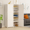ZIVETY 18-Shelf-9-Door Shoe Rack With Door Shoe