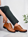 Zixer Leather Mid-Top Formal Shoes MensOffice Leather
