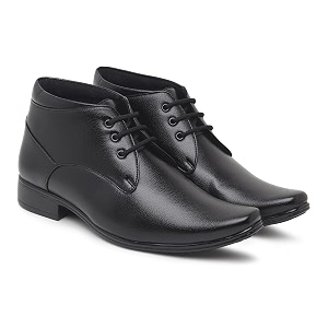 Zixer Synthetic Leather Ankle Formal Shoes Men