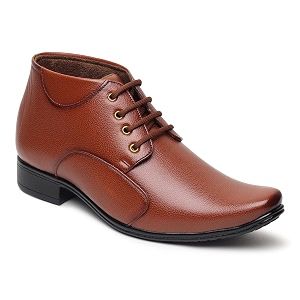 Zixer Synthetic Leather Ankle Formal Shoes Men