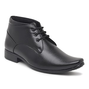 Zixer Synthetic Leather Ankle Formal Shoes Men