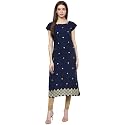 ZIYAA Women39s Crepe Straight Kurta
