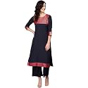 ZIYAA Women39s Crepe Straight Kurta