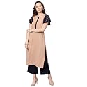 ZIYAA Women39s Crepe Straight Kurta