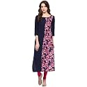 ZIYAA Women39s Straight Crepe Kurta