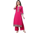 ZIYAA Women39s Crepe Straight Kurta
