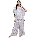 ZIYAA Women Women39s Orange Rayon Night Suit