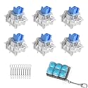 Zjmehty Outemu(Gaote) Blue Switches for MX Mechanical Gaming Keyboard,3-Pin Clicky/RGB/DIY Replaceable/Dustproof Switches(1000pcs)