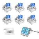 Zjmehty Outemu(Gaote) Blue Switches for MX Mechanical Gaming Keyboard,3-Pin Clicky/RGB/DIY Replaceable/Dustproof Switches(150pcs)