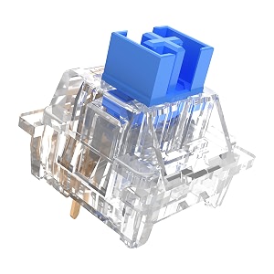zjmehty outemugaote crystal blue switches for mx mechanical gaming keyboard3-pin 50gf clickyrgbdiy replaceabledustproof switches30pcs