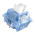 Zjmehty Outemu(Gaote) Ice Blue Switches for MX Mechanical Gaming Keyboard,3-Pin Clicky Dustproof Switches(108pcs)