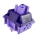 Zjmehty Outemu(Gaote) Violet Keyboard Switches with Light Diffusers,40g Tactile Pre-Lubricated Switches for MX Mechanical Keyboards(108 PCS)