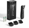 Zlade Trimmer for Men | Beard, Body, Pubic Hair | AAA Cell Battery Fully Waterproof Body Groomer 120 min Runtime 4 Length Settings (Black)
