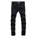 ZLZ Men's Ripped Skinny Distressed Destroyed Slim Fit Stretch Biker Jeans Pants with Holes