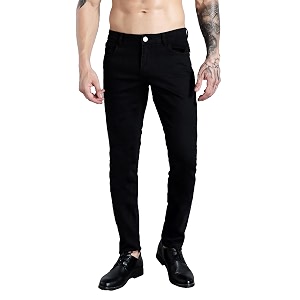 ZLZ Mens Slim Fit Stretch Fashion Denim