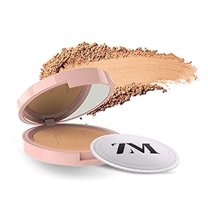 zm zayn amp myza pollution defense cc compact powder  with spf 30 for sun protection  matte finish amp color correcting formula  long lasting  absorbs oil  for all skin types  warm beige 9g