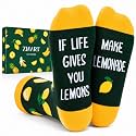 Zmart Fruit Gifts for Men Women - Banana, Watermelon, Avocado, Lemon Socks for Fruit Lovers