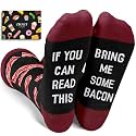 Zmart if You Can Read This - Popcorn Pickle Bacon Avocado Sushi Pizza Socks Gifts for Men