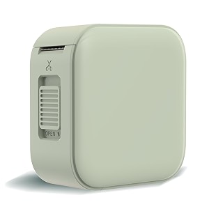 znine nanoprint pro wireless thermal label maker for office home kitchen and organization - compact portable easy-to-use - compatible with ilabel app - first in india light green