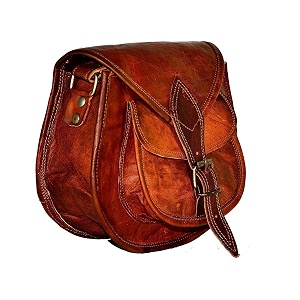 znt bags vintage leather sling bag brown rose brown