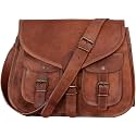 ZNT BAGS Leather Sling Bag, Crossbody Style, for Men and Women, Travel and Office Use (13 x 10 x 4 Inches)