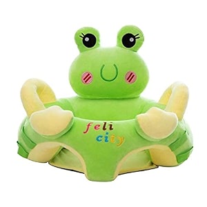 zoby baby cotton soft plush cushion baby sofa green