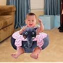 Zoby Baby Soft Plush Cushion Cotton Learn to Sit Stool (Grey)