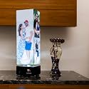 ZOCI VOCI Anniversary Gift Rotating Photo Lamp Photo Frame with Upto 13 Photos | Wedding Gift, Marriage Gifts for Couple Special (13 Photo Collage - Frameless), LED, Acrylic, White