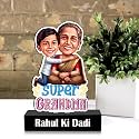 ZOCI VOCI Customized Caricature � Fun Personalized Gift for Mom from Son/Daughter | Unique Birthday &amp; Mother�s Day Gift (Super Grandma)