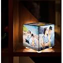 ZOCI VOCI Acrylic Valentines Day Gift Photo Lamp with 5 Pictures for Pre-Wedding Shoot, Personalized Led Photo Frame, Night Lamp - Best Birthday, Anniversary & Wedding Gift (10X10X10), Multicolor