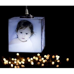 zoci voci led photo lamp - acrylic tabletop anniversary gift for wife birthday gift for husband wedding couple gift - square frame hd prints matt finish first born black