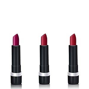zodak retro matte lipstick cherry red 35gm combo pack of 3infused with vitamin egives comfortable matte finishlong lasting lip stains