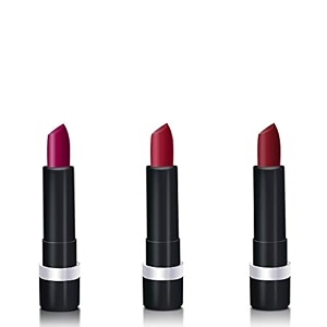 zodak retro matte lipstick red oxide 35gm combo pack of 3infused with vitamin egives comfortable matte finishlong lasting lip stains
