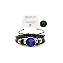 Zodiac Signs Spirit Bracelet Zodiac Bracelet for Women Men Adjustable 12 Constellation Bracelet Multilayer Zodiac Black Leather Bracelets Zodiac Sign Wrap Bracelet for Women Men Birthday Jewelry