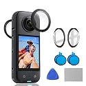 Insta 360 One X3 Dual Side Lens Protector Guard Sticky Tempered for Insta360 Action Camera Lens Cover Dust Proof, Anti-Strach Protective (X3 Lens)