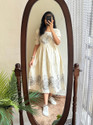 zoentik enterprise Women Maxi White MidiCalf Length