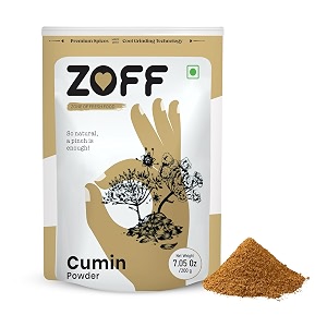 zoff jeeracumin powder 200gm  rich warm complex earthy spice flavor  from the land of spices india  net weight - 200gm