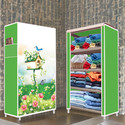 Zofiy 4 Shelf House Tree Printed PP Collapsible Wardrobe