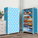 Zofiy 5 Layer Baby Paw Print PP Collapsible Wardrobe (Finish Color - Baby Paw Modern Print, DIY(Do-It-Yourself))