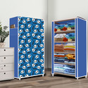 Zofiy 5 Layer Before Christmas Print PP Collapsible Wardrobe (Finish Color - Before Christmas Modern Print, DIY(Do-It-Yourself))