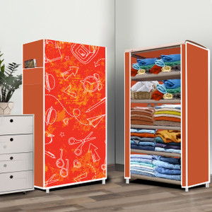 zofiy 5 layer school pattern print pp collapsible wardrobe finish color - school pattern modern print diydo-it-yourself