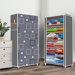 zofiy 6 shelf awesome box printed pp collapsible wardrobe finish color - awesome box elegant printed diydo-it-yourself