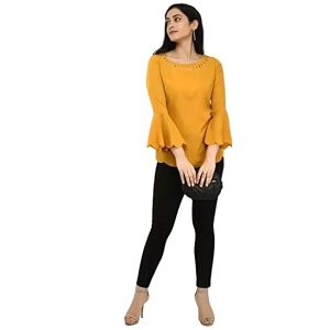 ZohaCollection Women Crepe Top for Office Daily