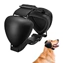 ZOHAN Dog Ear Muffs for Noise Protection, Comfort Dog Noise Cancelling Ear Muffs with Fast Snap Lock for Fireworks, Thunder, Vacuums(Black,L)
