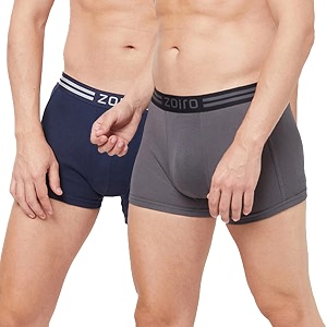 Zoiro Cotton Soft Mens Trunk Pack of