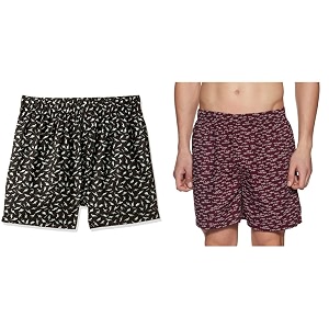 Zoiro Mens Printed Cotton Boxers